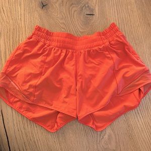 Lululemon low cut hotty hot shorts 4” inseam